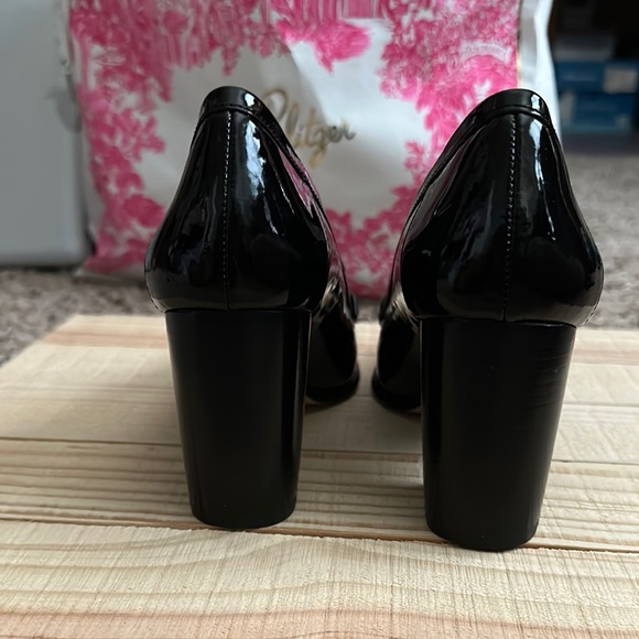 Michael Kors Black Leather Loafers - Picture 2 of 4